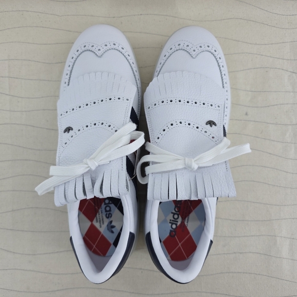 Adidas Mens Coursecup Soft Spikes White Leather Golf Shoes IH2266 Size 10 NEW main image 5